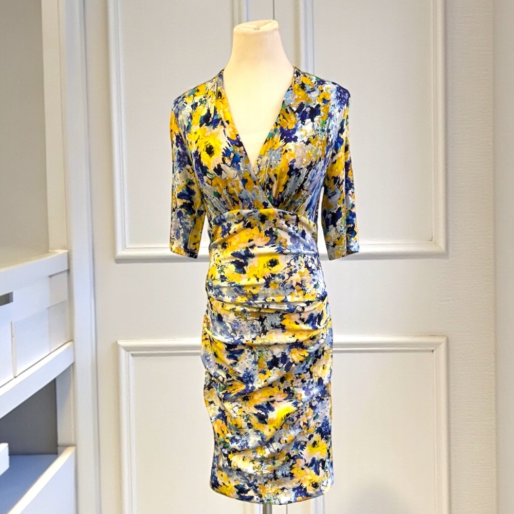 Rickie Freeman by Teri Jon Ruched Dress Size 10